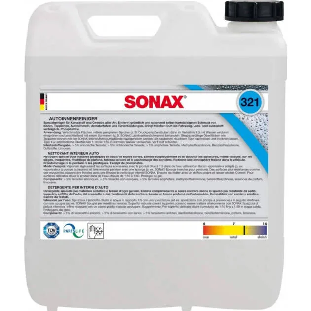 SONAX EXTREME INTERIOR CLEANER 10 L