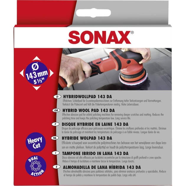 SONAX EXTREME HYBRID WOOL PAD DA 143 MM