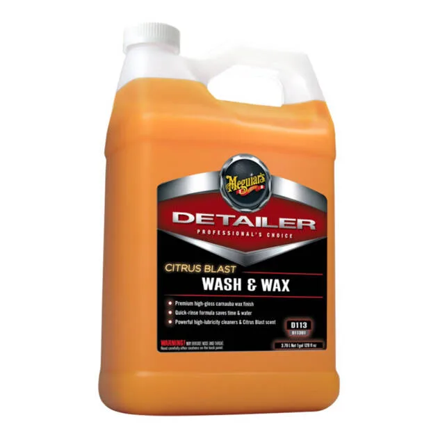 MEGUIAR'S CITRUS BLASH WASH & WAX - 3.78 LITER