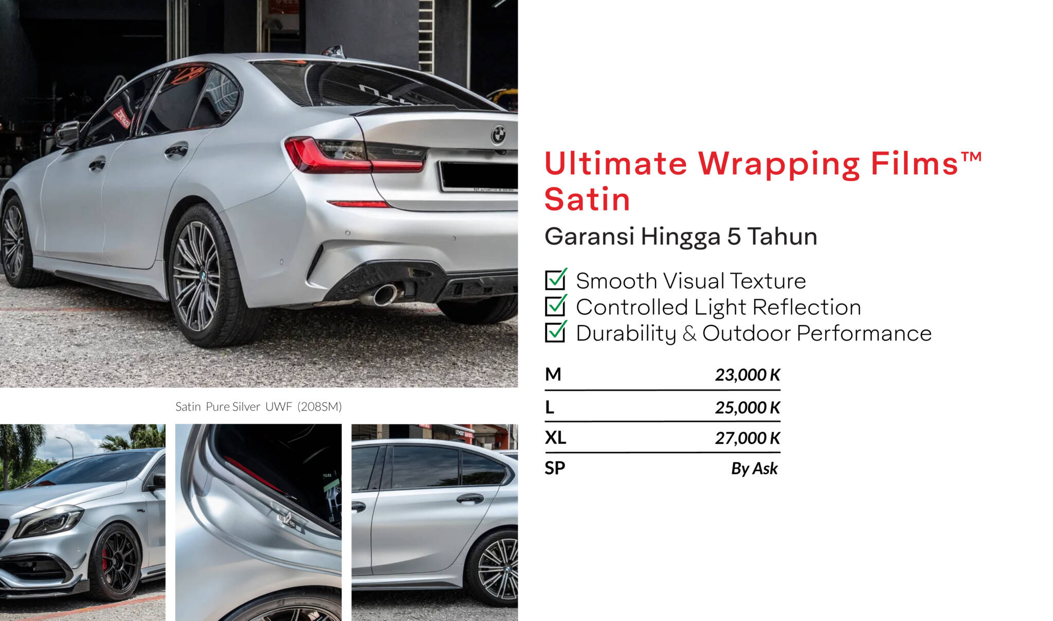 PRICE LIST WRAPPING SATIN