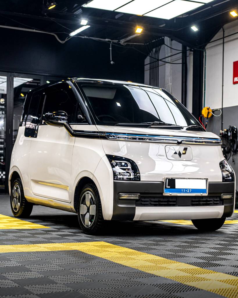 Hasil Exterior Detailing Wuling di Berlinautocare dengan tampilan cat lebih bersih dan mengilap