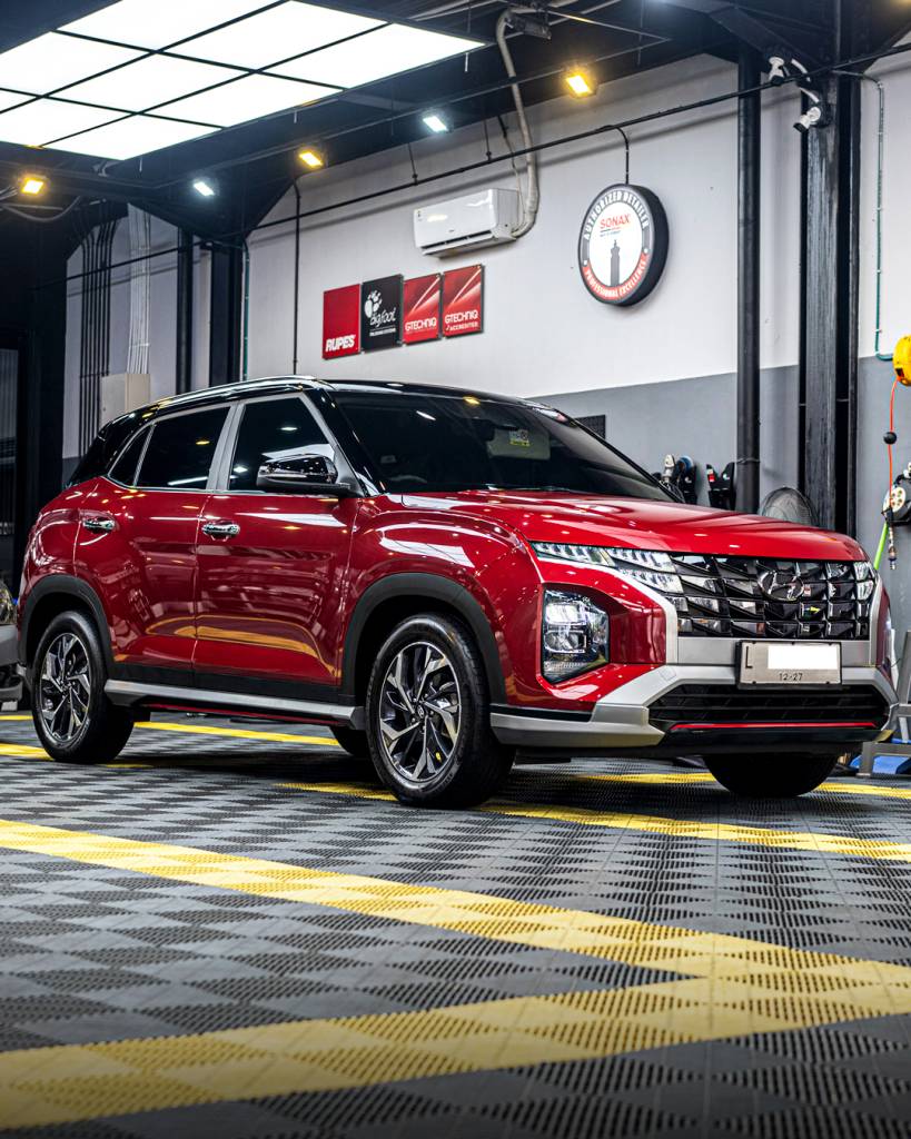 Hasil jasa Exterior Detailing Mobil Creta di Berlinautocare Surabaya